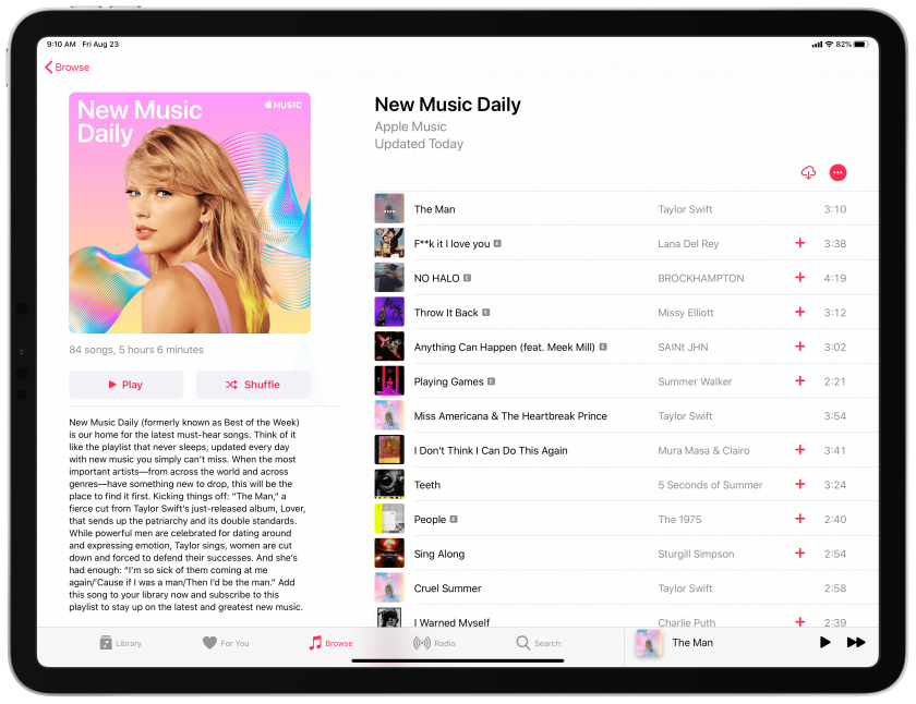 Apple Music لیست پخش "New Music Daily" را راه اندازی کرد