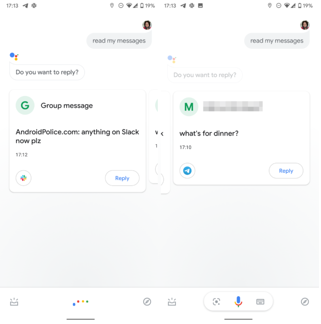 دستیار Google میتوانید پیام های WhatsApp و Google Voice را بخواند