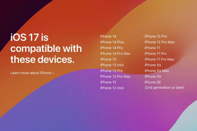 آیفون ۸، ۸ پلاس و X بروزرسانی iOS 17 را دریافت نخواهند کرد