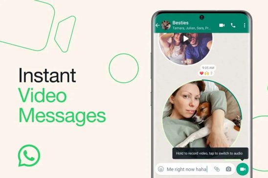 امکان ارسال پیام ویدئویی در واتس‌اپ