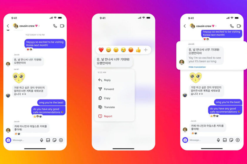 آپدیت جدید اینستاگرام با ویژگی‌های ترجمه و زمان‌بندی پیام‌ها