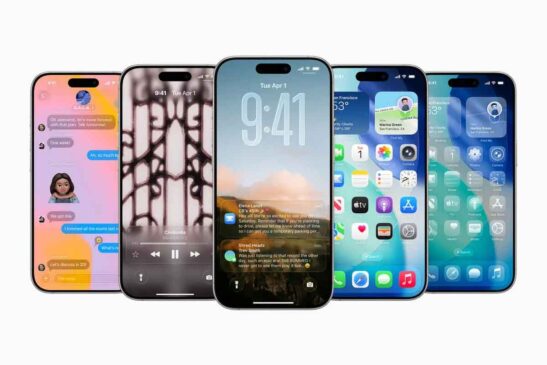 اپل از iOS 26 با زبان طراحی «شیشه‌ای» رونمایی کرد