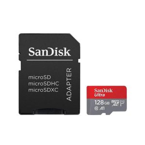 کارت حافظه microSDXC USH-I سن دیسک همراه با آداپتور SD ظرفیت 128 گیگابایت