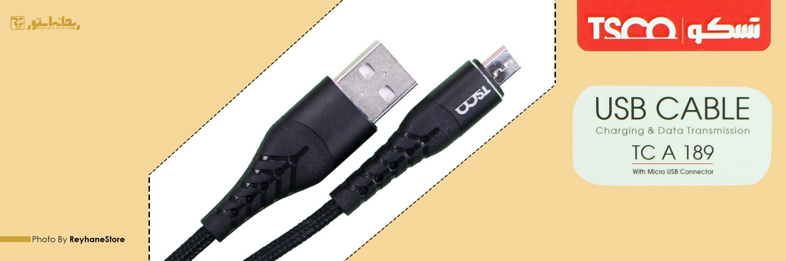 کابل تبدیل USB به Micro-B تسکو 189 TC A