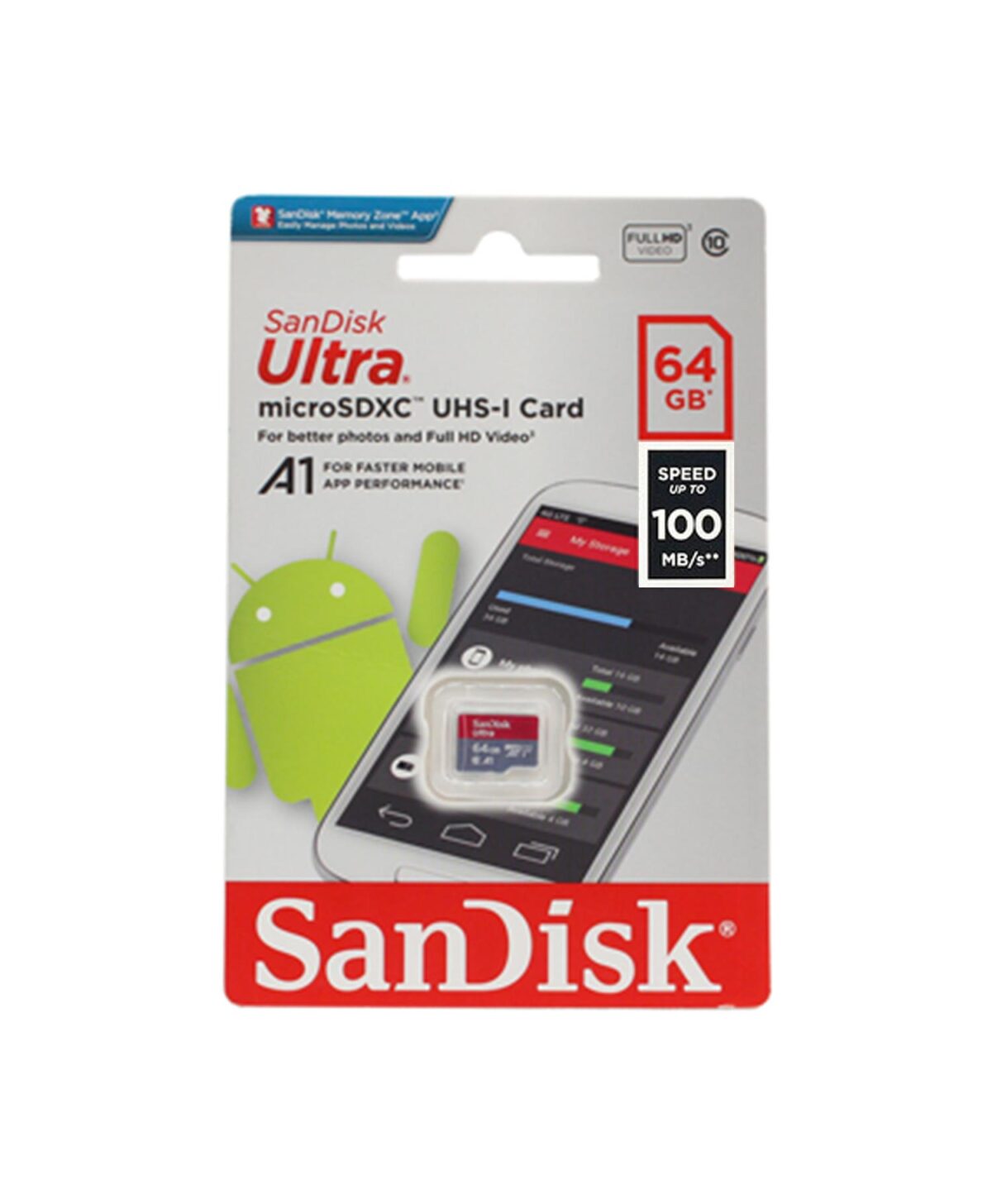 کارت حافظه microSDHC UHS-I سن دیسک ظرفیت 64 گیگابایت