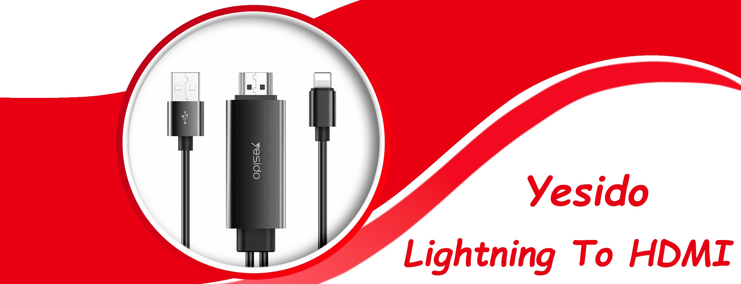 تبدیل Lightning به HDMI یسیدو HM04
