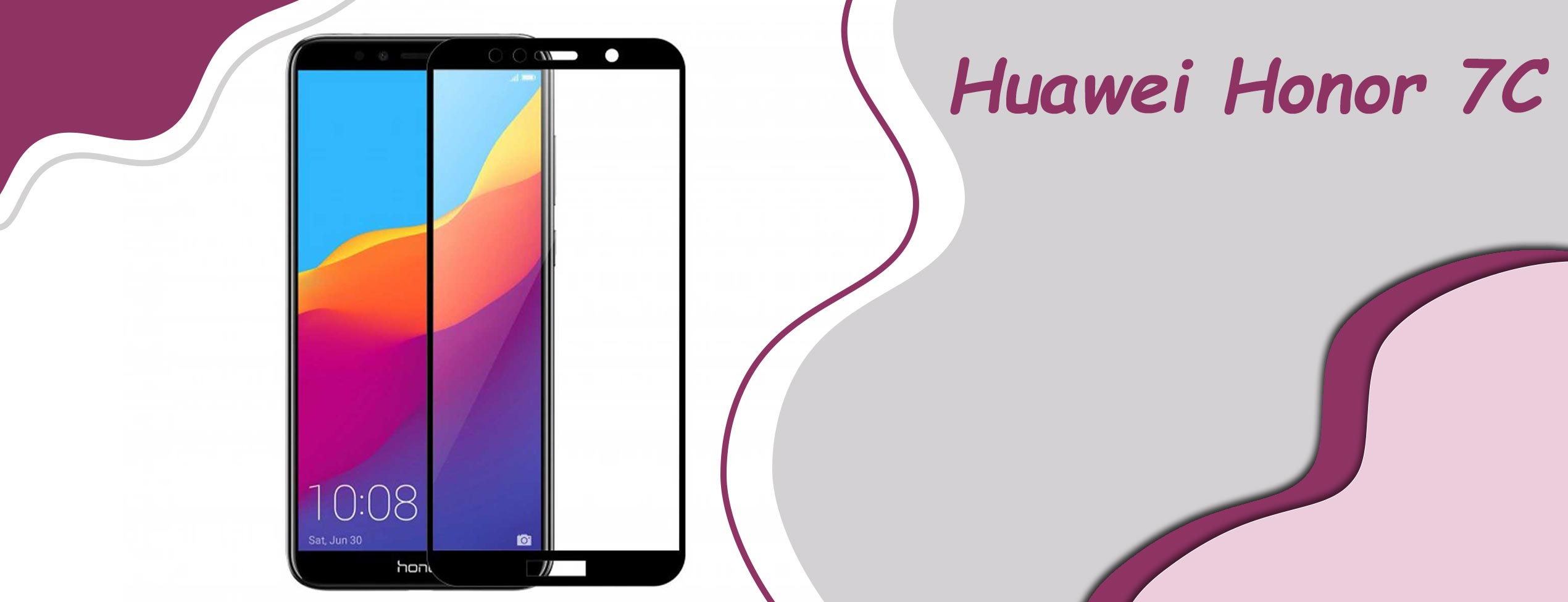 گلس فول تمام چسب موبایل هوآوی Huawei Honor 7C