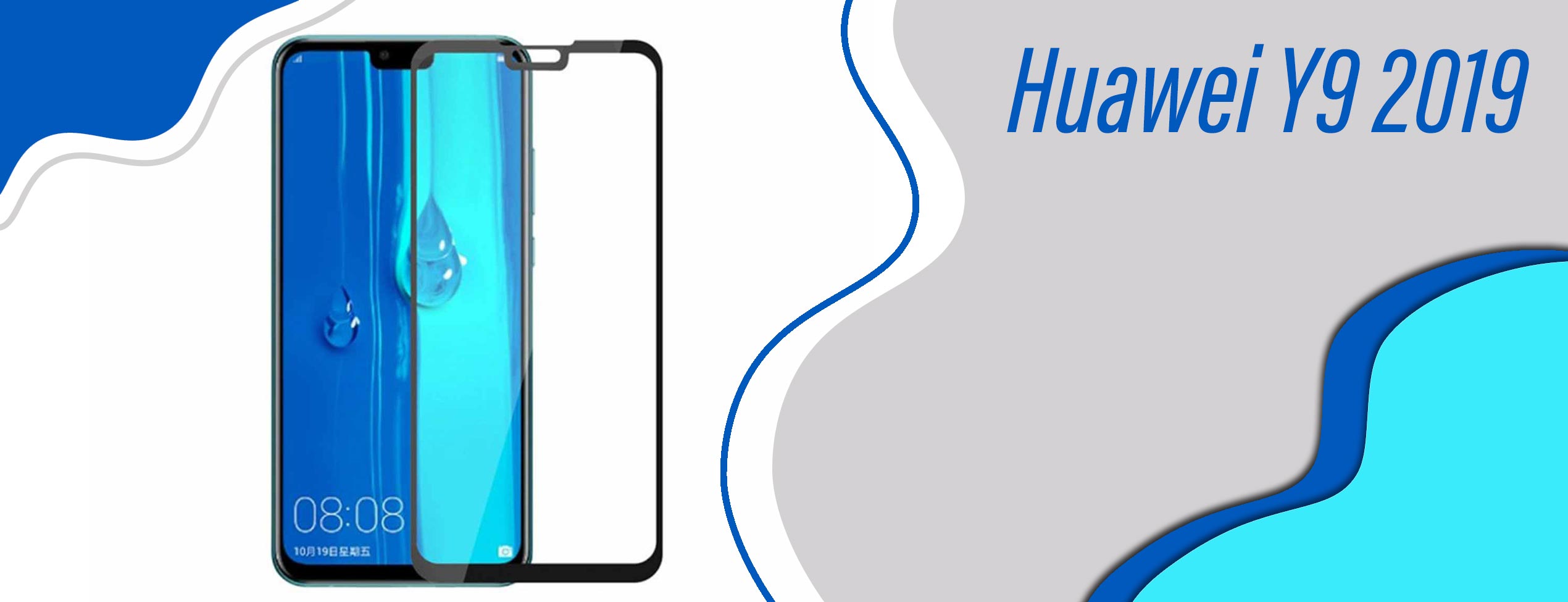 گلس فول تمام چسب موبایل هوآوی Huawei Y9 2019