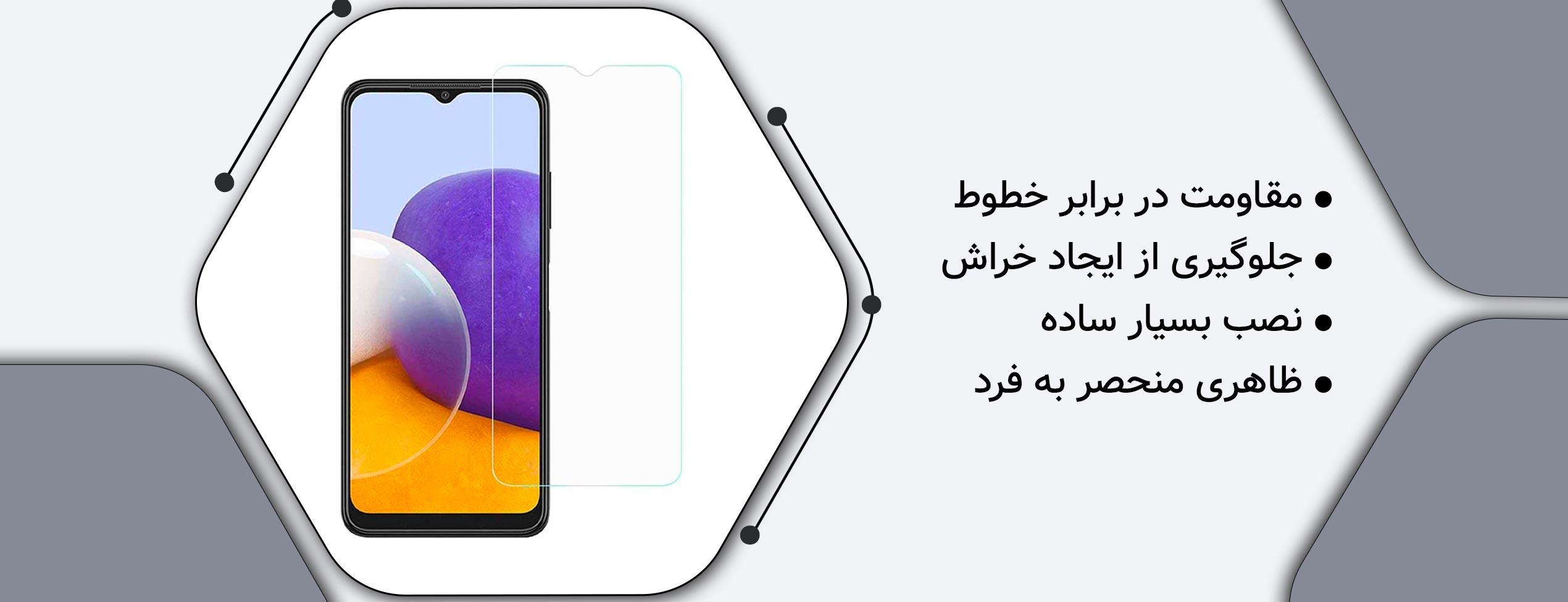 گلس محافظ صفحه گوشی سامسونگ Samsung A22 5G