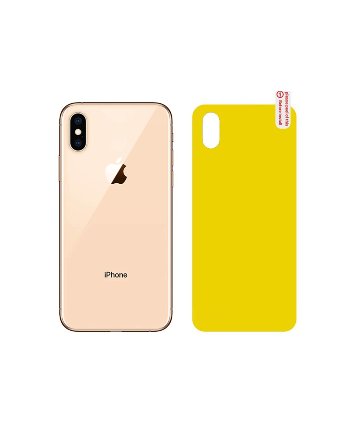 برچسب پشت شفاف موبایل اپل Iphone XS