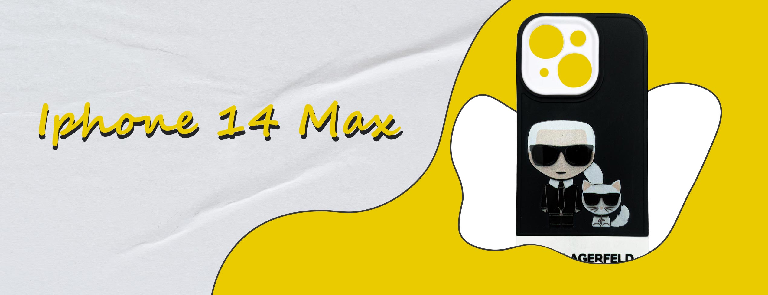 قاب موبایل طرح دار برجسته اپل Iphone 14 Max