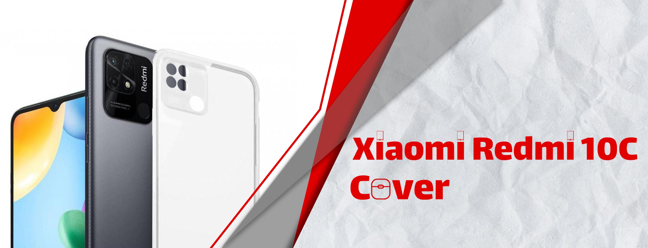 قاب موبایل ژله‌ای شیشه‌ای شیائومی Xiaomi Redmi 10C