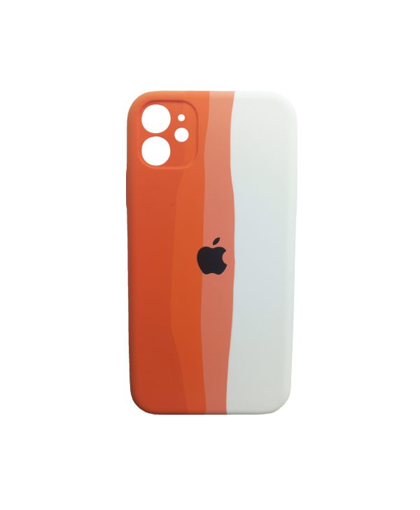 قاب سیلیکونی رنگین کمانی اورجینال Iphone 11