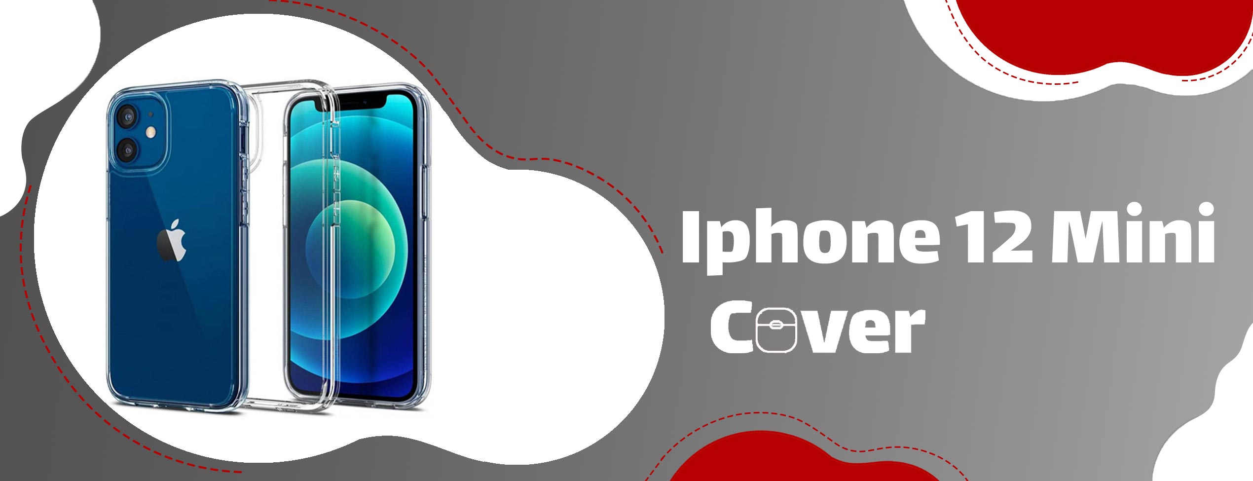 قاب موبایل ژله‌ای شیشه‌ای اپل Iphone 12 Mini