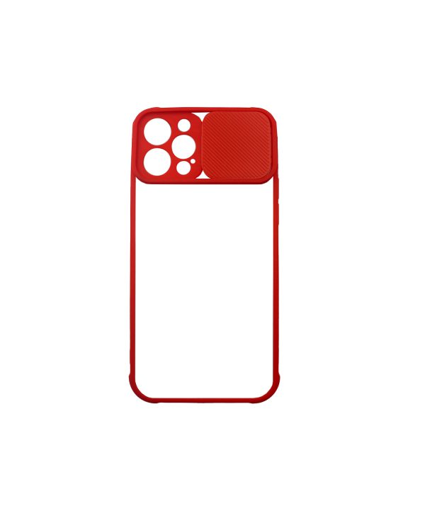 قاب پی سی شفاف محافظ لنزدار کشویی آیفون Iphone 12 Pro