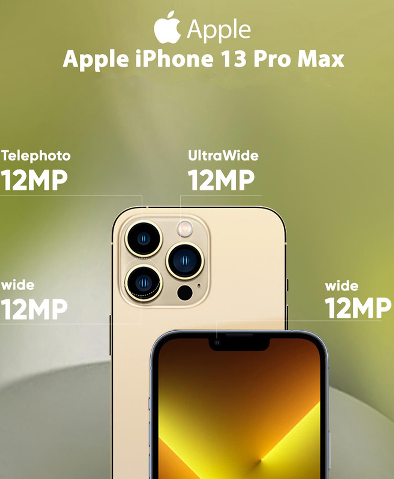 گوشی موبایل آیفون Iphone 13 Pro max LL/A ظرفیت 128 (Not Active)