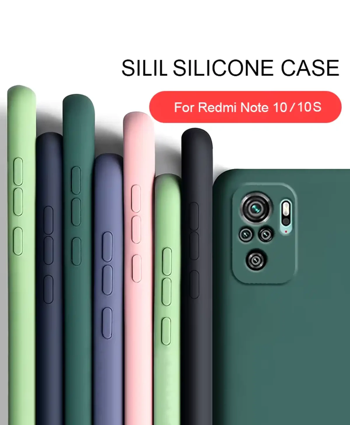 قاب سیلیکونی اورجینال گوشی موبایل شیائومی Xiaomi Redmi Note 10 /10S