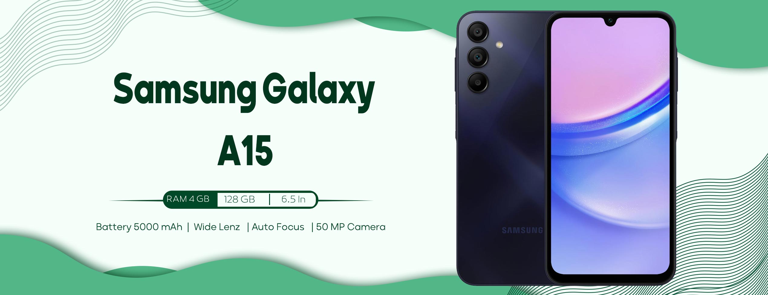 گوشی سامسونگ Galaxy A15 رم 8 گیگابایت ظرفیت 128 گیگابایت