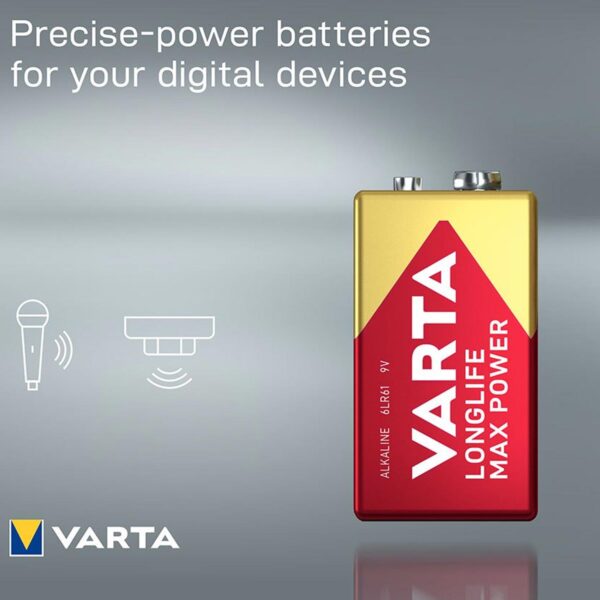 باتری کتابی وارتا LongLife MaxPower 6LR61