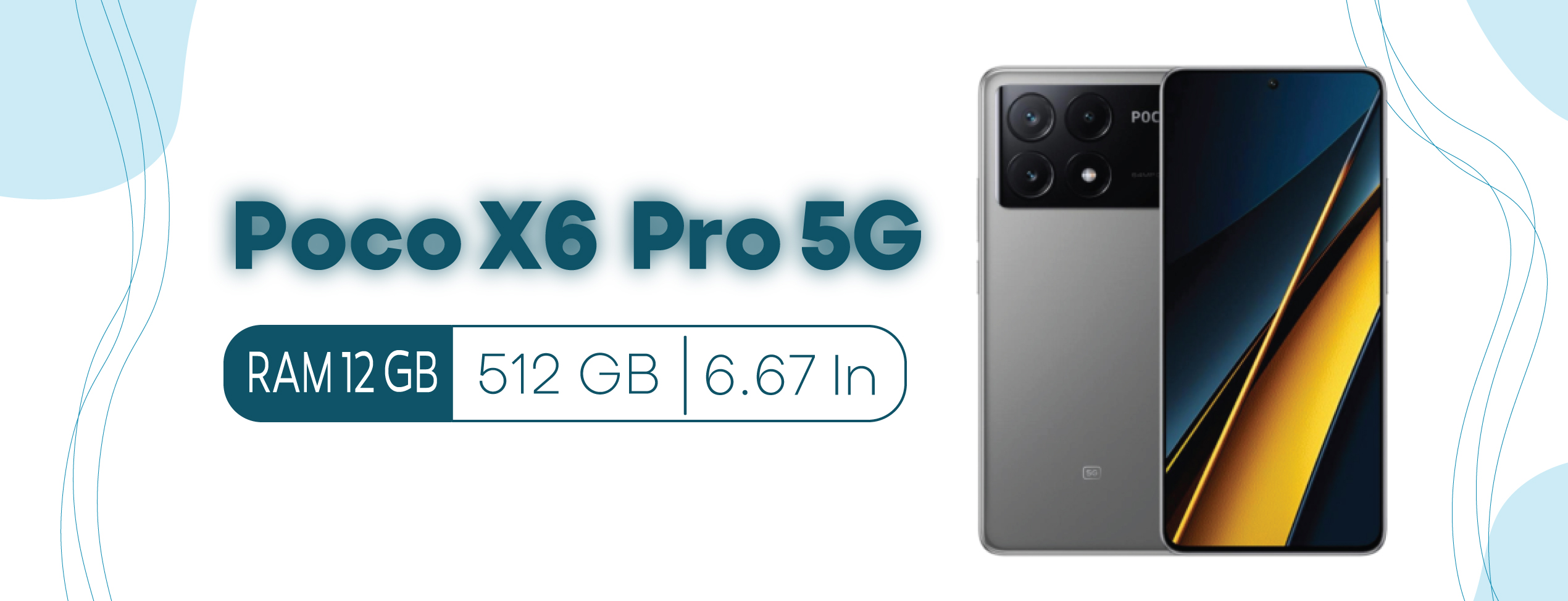 گوشی شیائومی Poco X6 Pro 5G رم 12 گیگابایت ظرفیت 512 گیگابایت