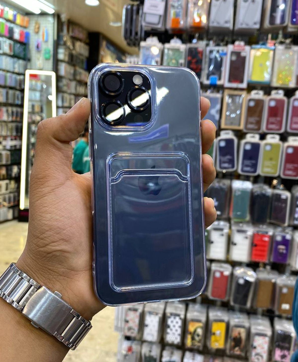 قاب ژله ای شفاف جاکارتی گوشی اپل Iphone 16 Pro Max