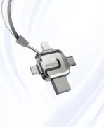 مبدل OTG و فلش مموری 4 پورت یسیدو مدل FL15 USB 3.0 ظرفیت 128 گیگابایت