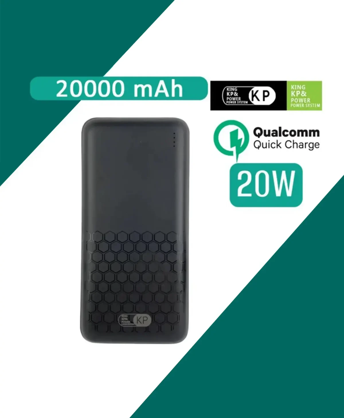 پاوربانک کی پی مدل KP-23 ظرفیت 20000 میلی آمپر ساعت