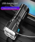 چراغ قوه شارژی 4 LED