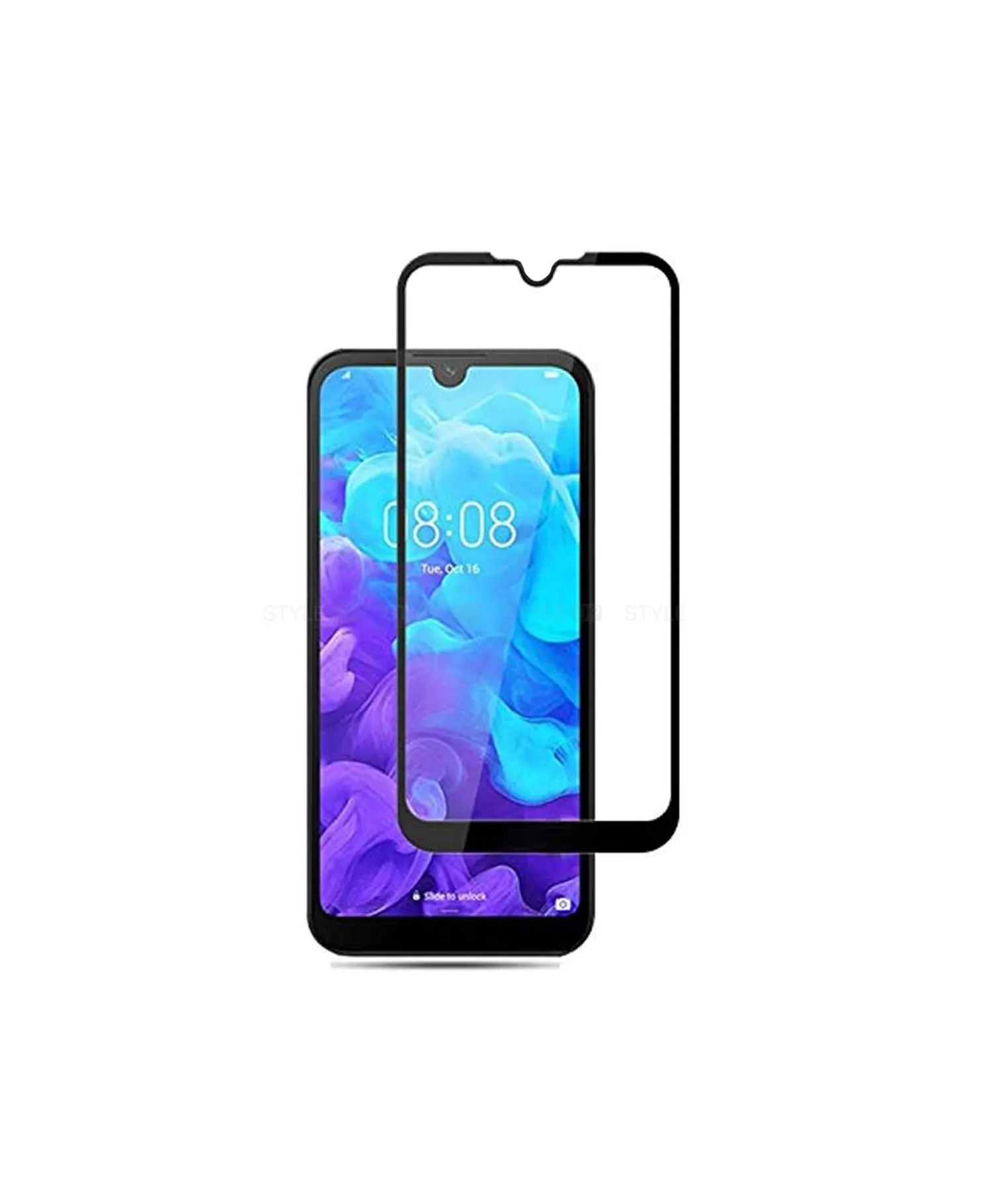 گلس فول Super D مشکی گوشی موبایل هوآوی Huawei Y5 2019