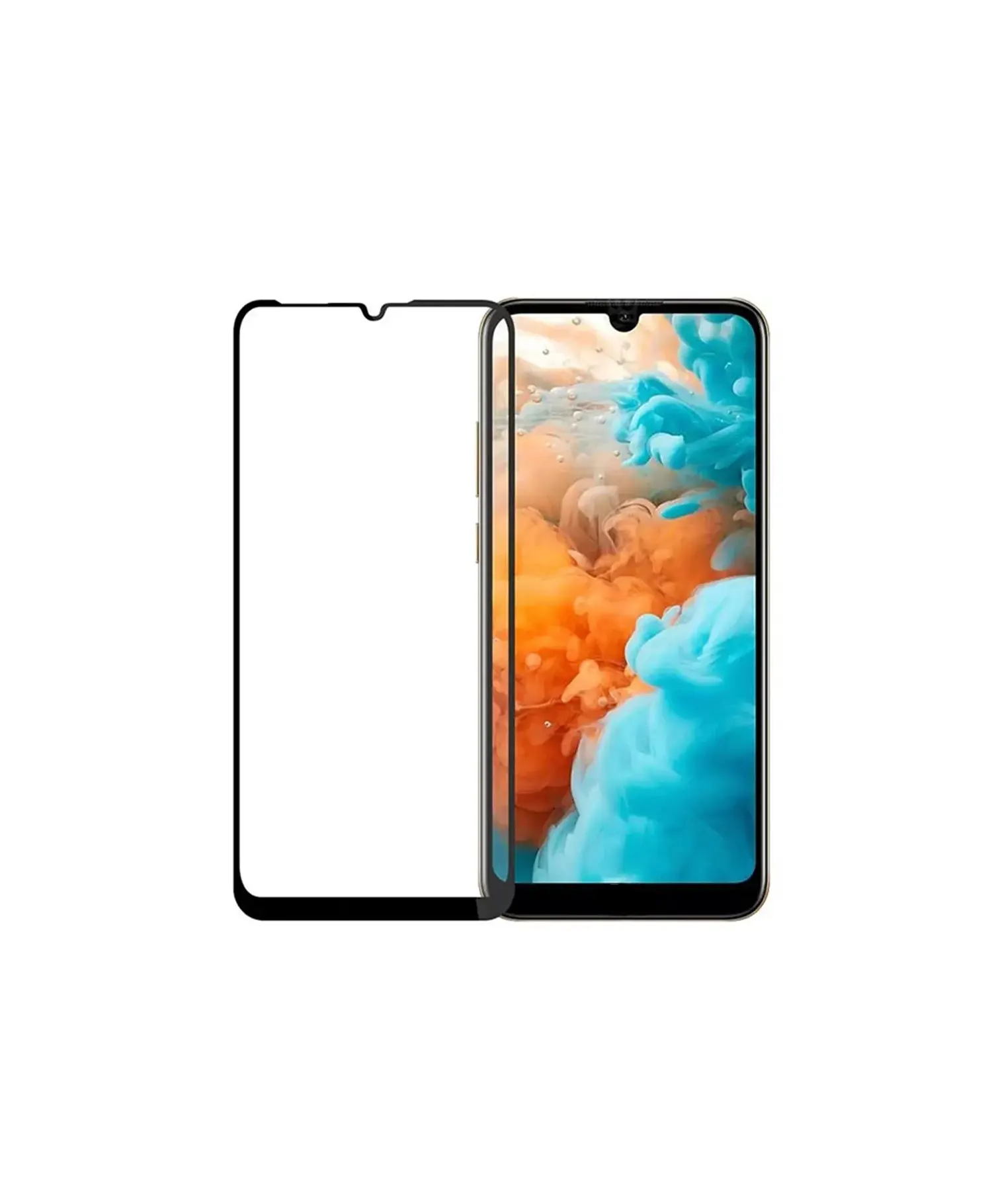 گلس فول Super D مشکی گوشی موبایل هوآوی Huawei Y6S
