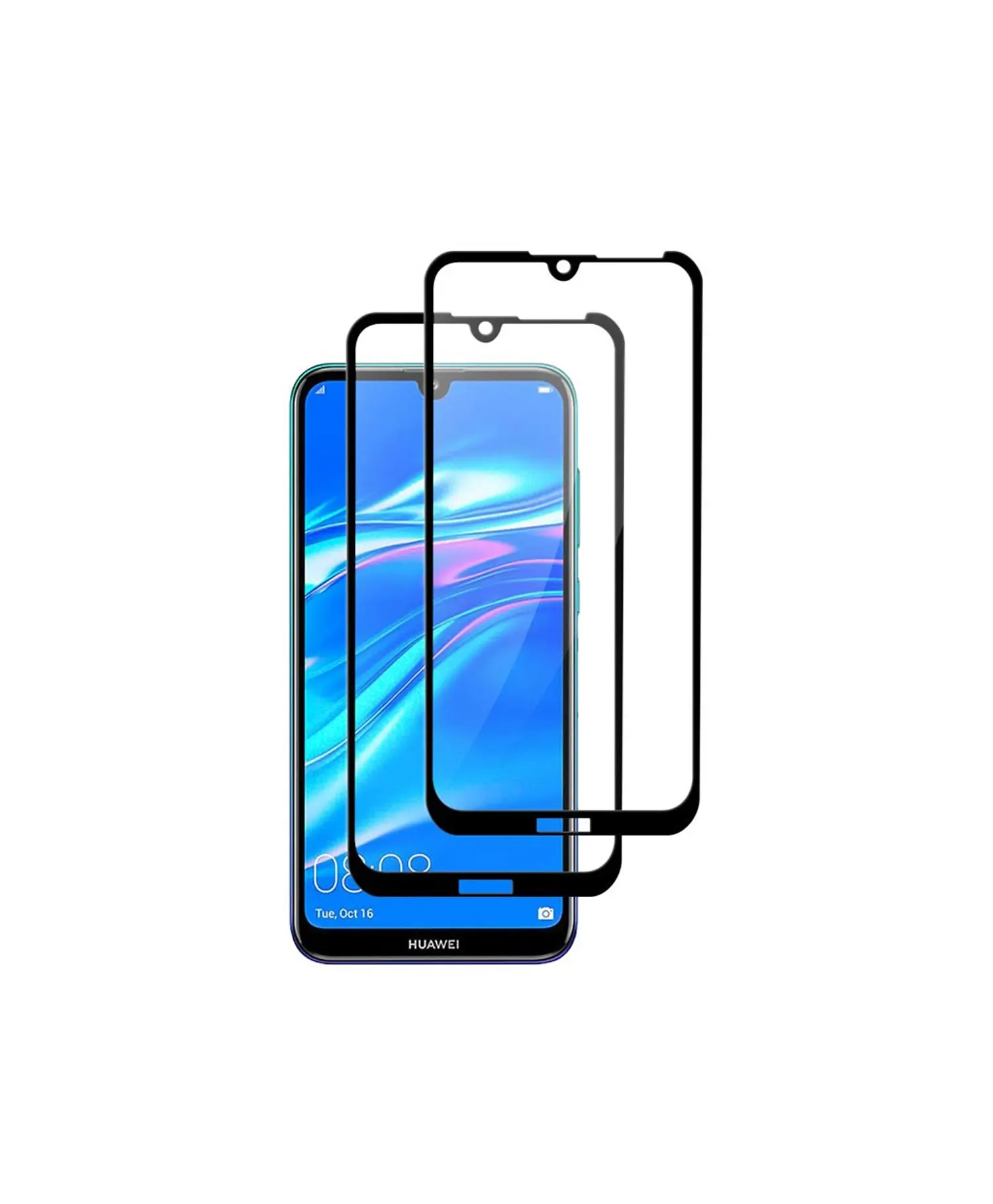 گلس فول Super D مشکی گوشی موبایل هوآوی Huawei Y7 2019