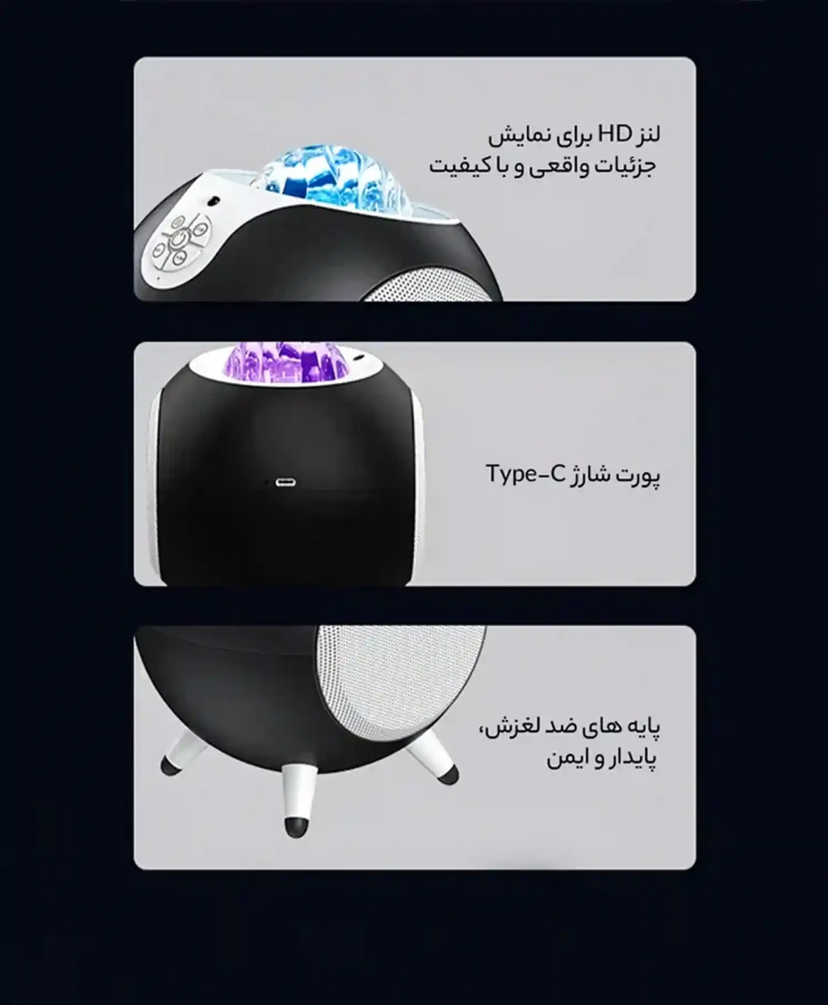 اسپیکر بلوتوثی و چراغ خواب رسی مدل PSK - W22 با طراحی شیک و جمع و جور