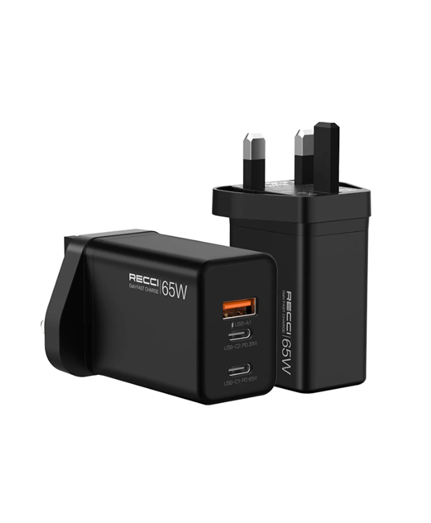 شارژر دیواری USB و Type-C رسی 3 پورت مدل RC56U 65W