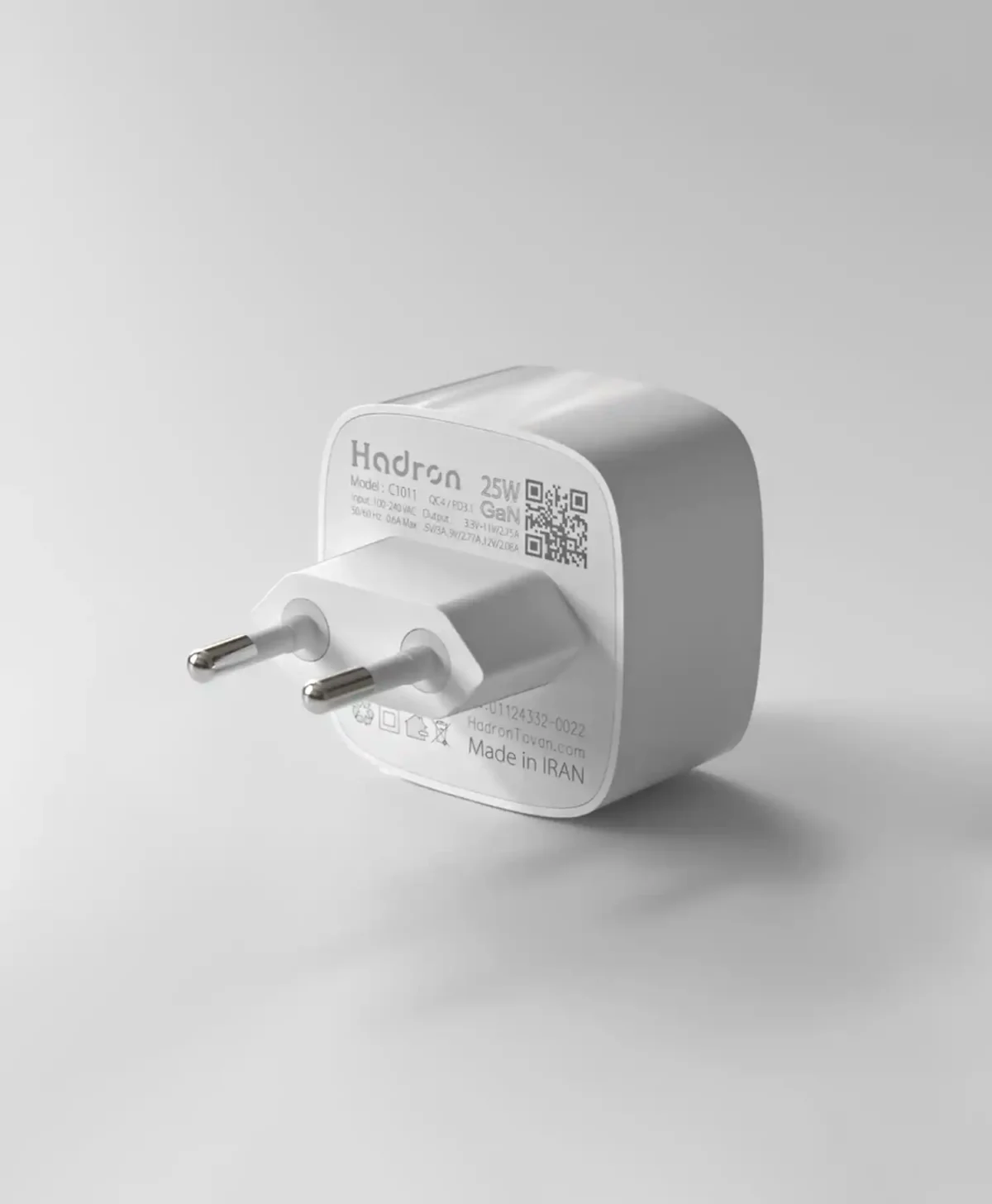 آداپتور شارژ هادرون تایپ سی مدل Hadron C1011 25W