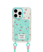 قاب شفاف جاکارتی دار طرح آلبالو گوشی آیفون Iphone 16 pro