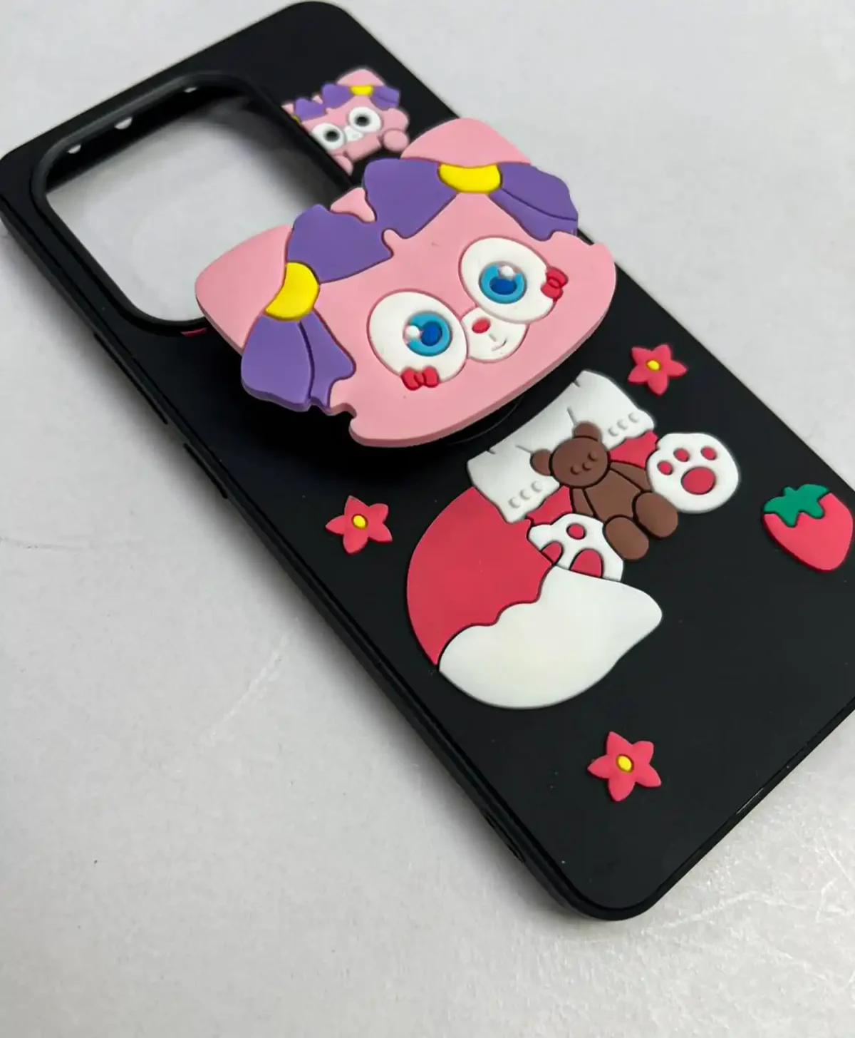 قاب طرح دار ژله ای پاپ سوکت دار گوشی موبایل شیائومی Redmi Note 14