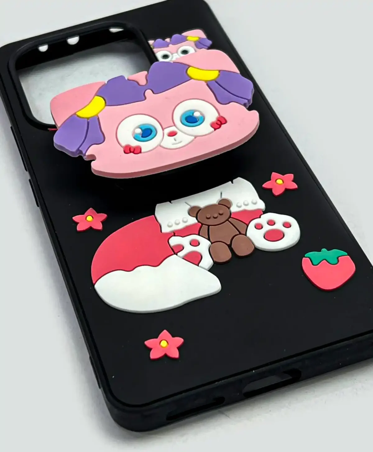 قاب طرح دار ژله ای پاپ سوکت دار گوشی موبایل شیائومی Redmi Note 14