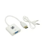 تبدیل HDMI به VGA همراه کابل AUX ایکس فورتک