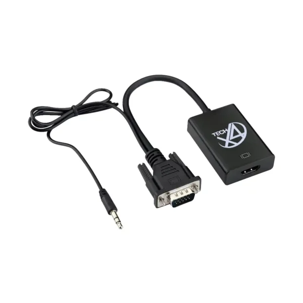 تبدیل VGA به HDMI همراه ورودی AUX ایکس فورتک