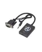 تبدیل VGA به HDMI همراه ورودی AUX ایکس فورتک