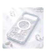 قاب هولوگرامی مگ سیف دار طرحدار صدفی Iphone 17 Pro Max