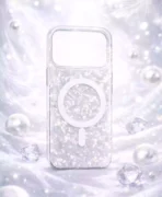 قاب هولوگرامی مگ سیف دار طرحدار صدفی Iphone 17 Pro