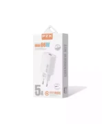 آداپتور شارژ پی زد ایکس مدل P47 66W با کابل Type-C