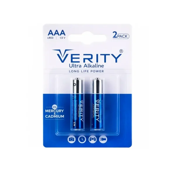 باتری نیم قلمی وریتی Ultra Alkaline LR03