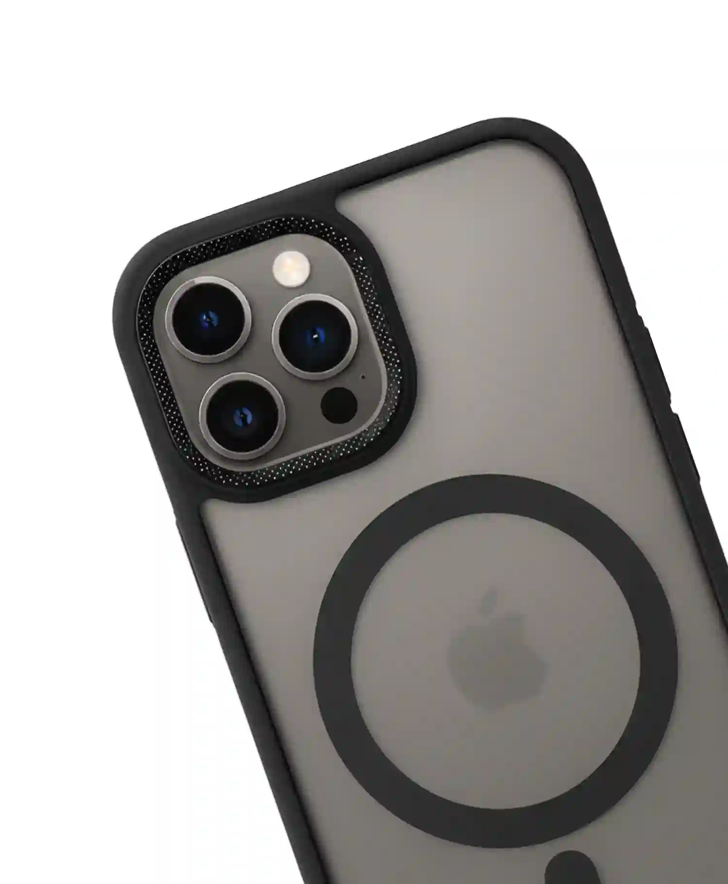 قاب پشت مات مگ سیف دار لنز کربنی مجیک ماسک گوشی Iphone 12 / 12 Pro