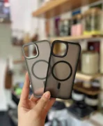 قاب پشت مات مگ سیف دار لنز کربنی مجیک ماسک گوشی موبایل Iphone 15