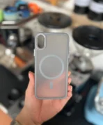قاب پشت مات مگ سیف دار لنز کربنی مجیک ماسک گوشی Iphone X/XS