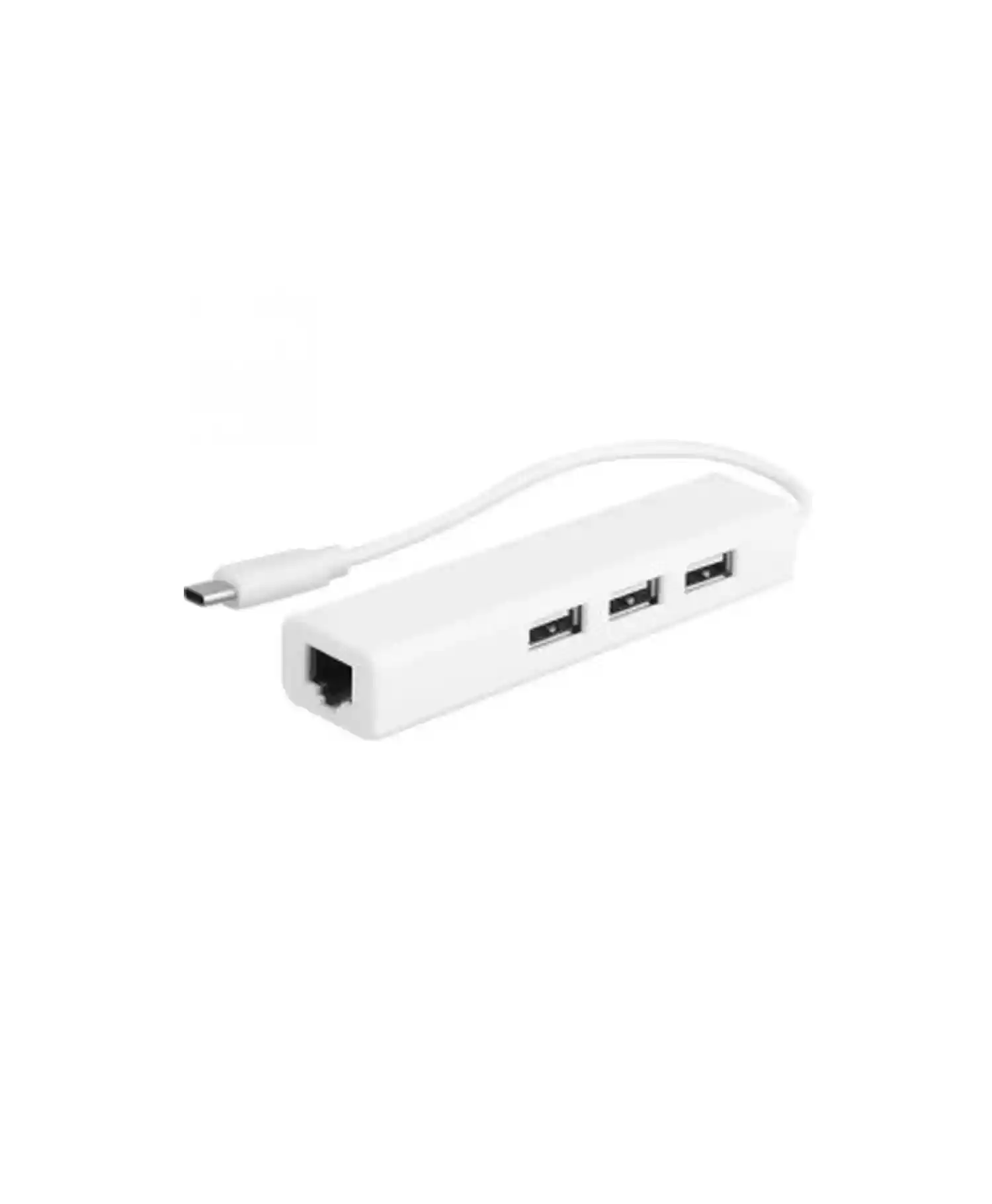 هاب 4 پورت تبدیل Type C به Usb و Lan رویال