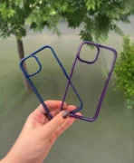 قاب اسپیگن شفاف دور رنگ گوشی موبایل Iphone 13