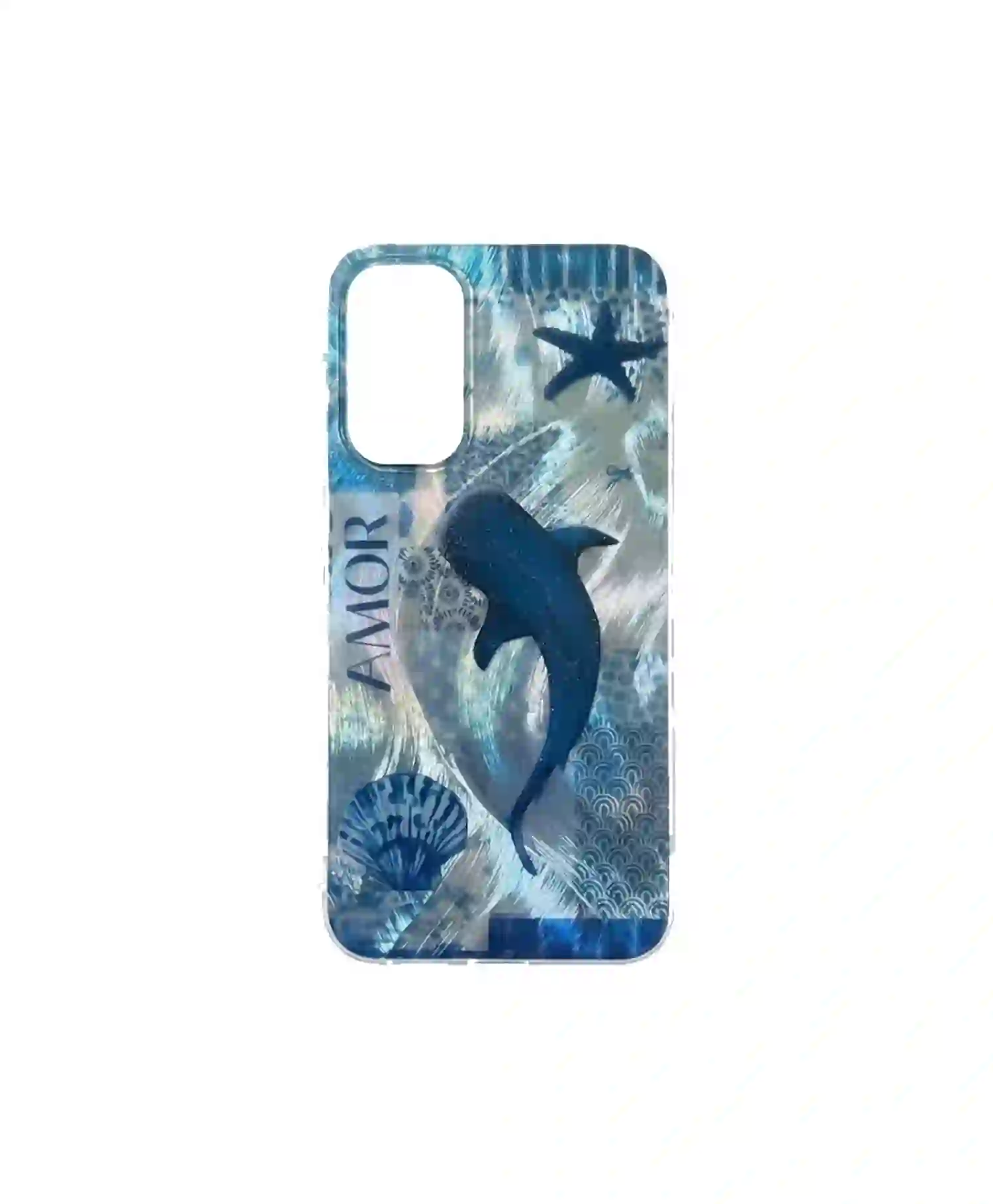 Amor Whale Design Holographic Case for Samsung A15 product 1 قاب هولوگرامی طرح وال Amor گوشی موبایل Samsung A15